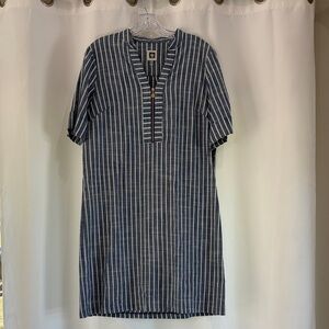 Anne Klein Casual Navy Striped Dress
